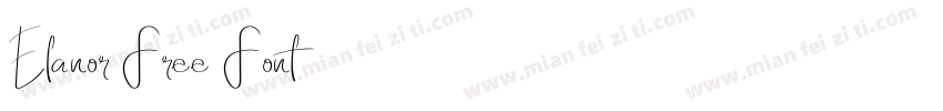 Elanor Free Font字体转换